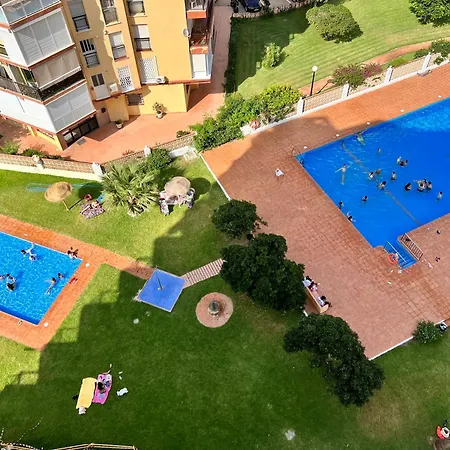 First Line Beach, Tenniscourt And Pool
